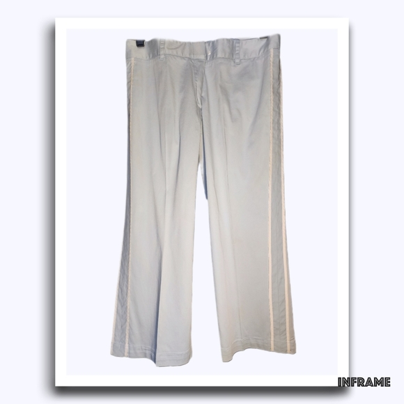 BCBGMaxAzria Side Piping Stripe Cotton Capri Pants - Picture 5 of 16